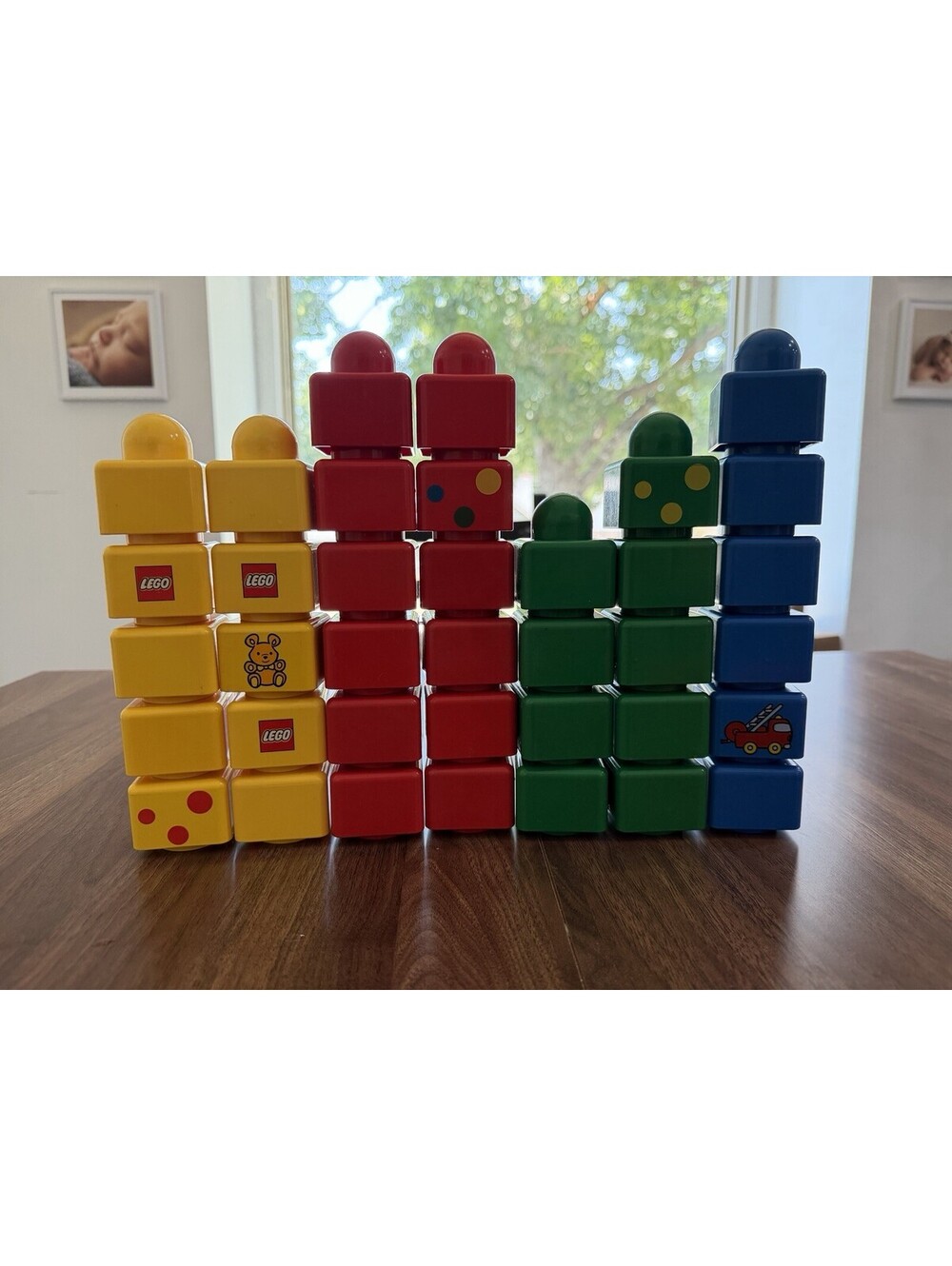 Vintage LEGO Duplo Primo Toddler Baby Lot of 49 Rattles Blocks Mickey Mouse Etc - Picture 2 of 8